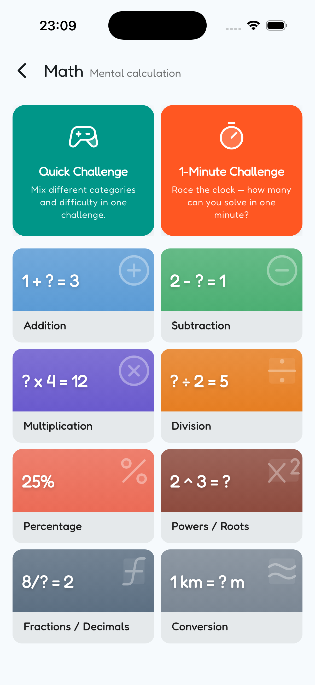 Learn Math: Pick your topic and depth
